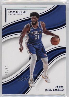 2022-23 Panini Immaculate Blue 19/25 Joel Embiid #6 gp1