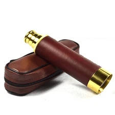 Vintage Pirate Telescope 25x30 Zoom Portable Brass Spyglass For Kids Gift