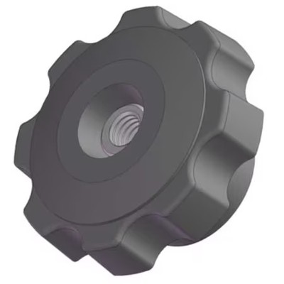 Innovative Components Gn8c----F6---21 Fluted Knob, 1/2-13 Thread Size, 1.25''L,
