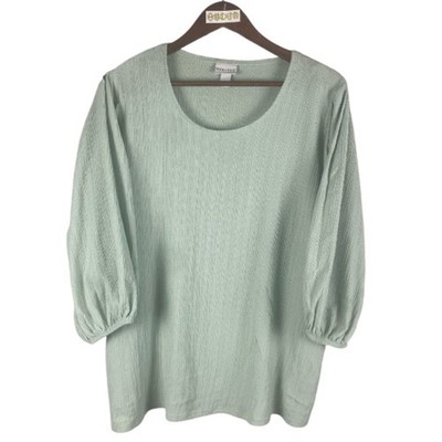 AVA & VIV light aqua top//1X