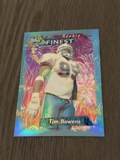 1995 Topps Finest Rookie Refractor #3 TIM BOWENS Miami Dolphins Football Card. rookie card picture