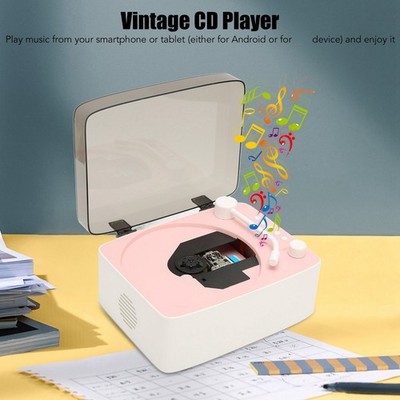 Mini-CD-Player Multifunktionaler Vintage-Bluetooth-Lautsprecher CD-Musikp Ly1C