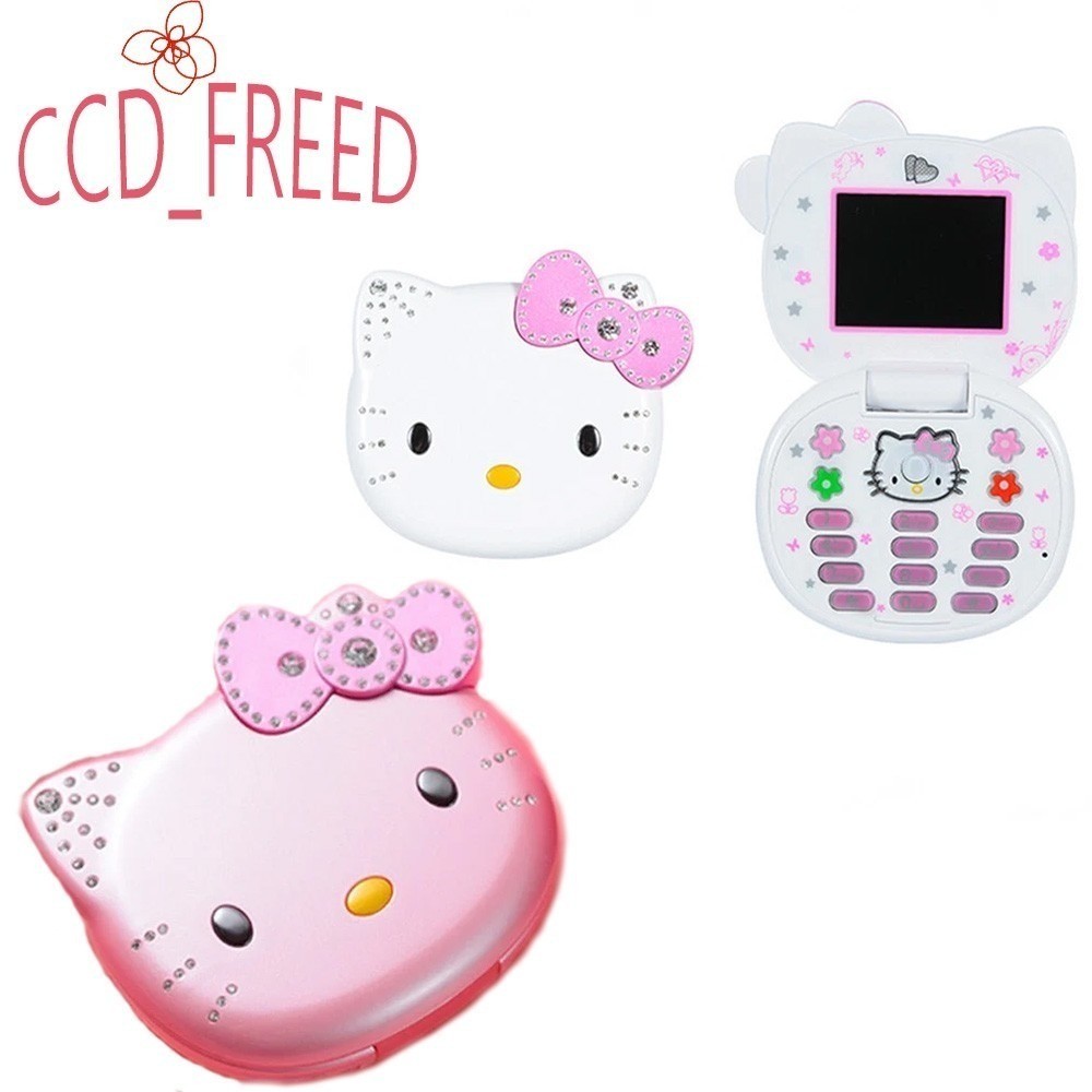 Hello Kitty Flip Phone 4G With Camera Kawaii 2025 - Sanrio Cartoon