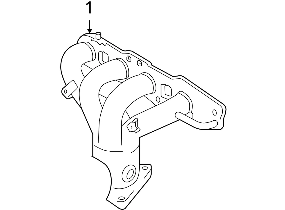 Colector de escape 2,0 L Suzuki Forenza 2004 2005 2006 2007 2008 Foto 4 de 4