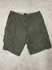 Dockers Mens 38 Casual Cargo Shorts Brown Pockets 100 Cotton