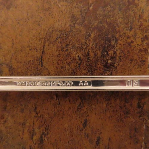 IS Jubilee Set of 8 Iced Tea Spoons Wm Rogers Vintage Silverplate Flatware Lot F - Picture 3 of 4