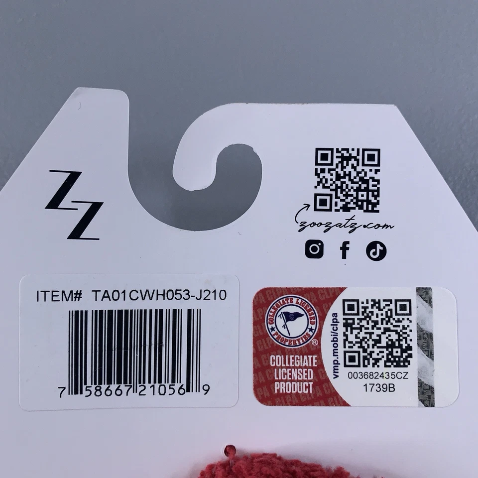 USC Trojans Zoozatz Womens One Size Red Polka Dot Cozy Crew Socks NWT - Image 4 of 4