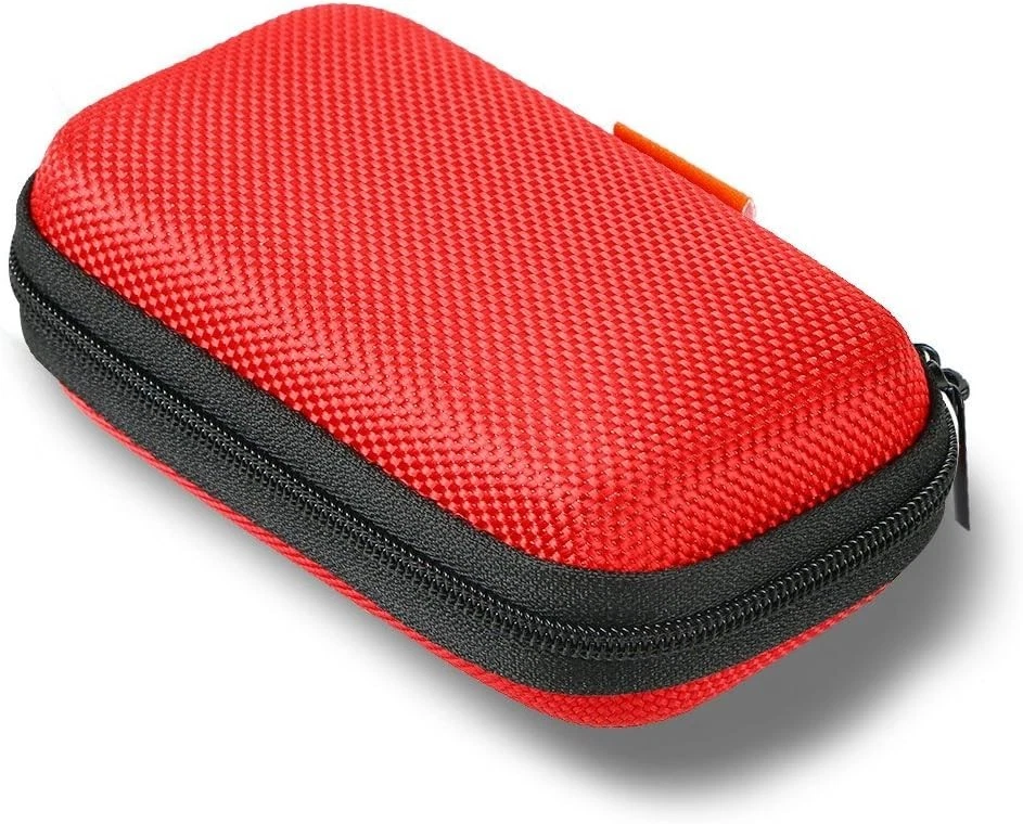 Red Portable Hard Shell EVA Case: Stylish Protection for Tech Accessories - Image 3 of 4