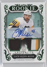 2018-19 Artifacts Rookies Emerald Material 29/35 Zach Aston-Reese #171 Auto jg3