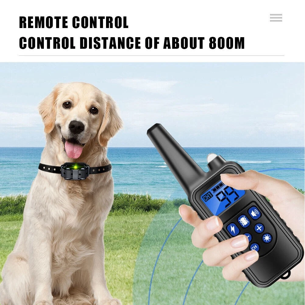 800M Electric Pet Dog Training E-Collar Anti-Bark Obedience Remote Control LCD
Opens in a new window