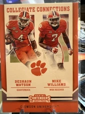 2017 Contenders Draft Collegiate Connections #1 Deshaun Watson Mike Williams RC