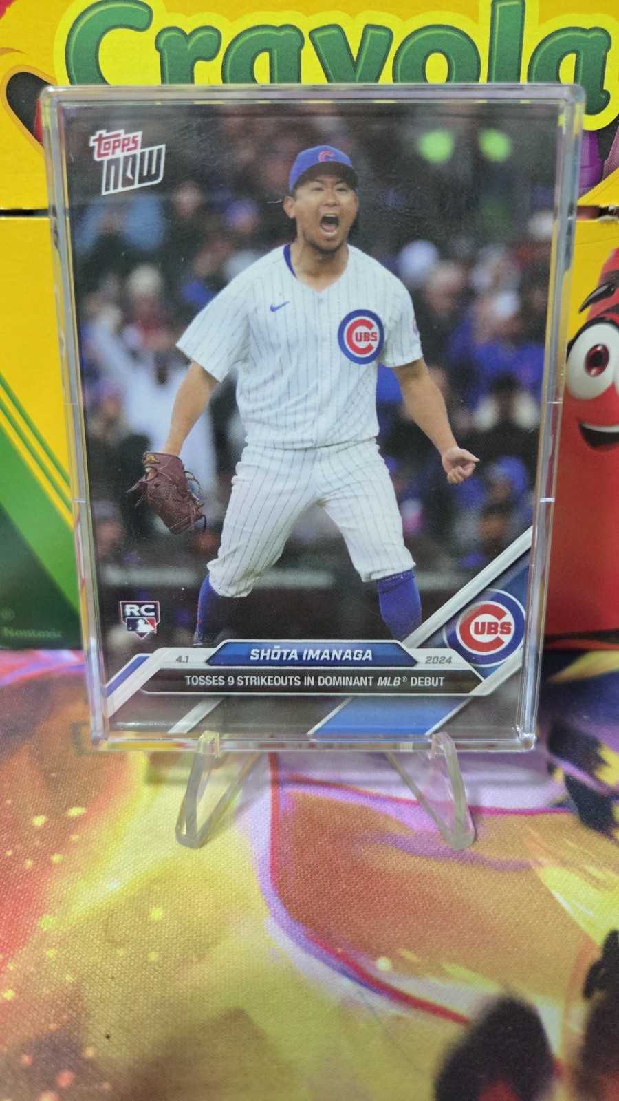 2024 Shota Imanaga Topps Now #27 Dominant MLB Debut Rookie RC - Chicago Cubs