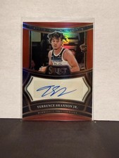 🔥2024-25 Panini Select Terrence Shannon Jr. Red Auto /99 #RS-TSJ Timberwolves