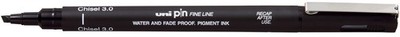 uni-ball Fineliner PIN Chisel 3.0 Keilspitze schwarz
