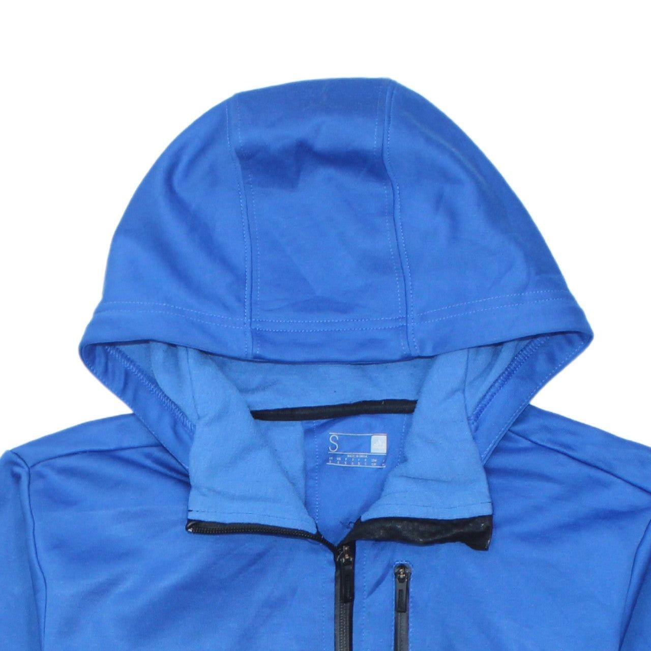 Adidas Blue Hoodie Mens S image 3
