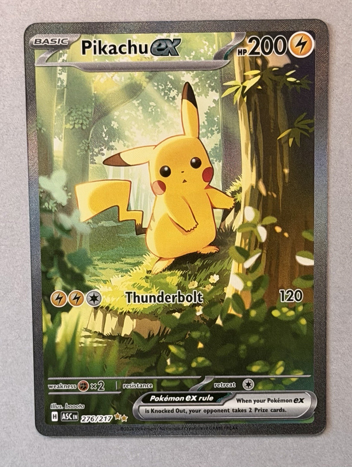 Pokemon TCG Pikachu EX 276/217 Ascended Heroes SIR English 2026