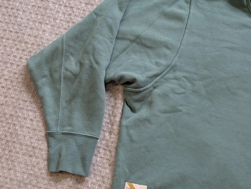 Sudadera Tracksmith Trackhouse Mujer Mediana Verde Cuello Redondo Pullover Correr Foto 3 de 4