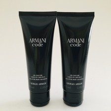 Giorgio Armani Code Pour Homme All-Over Body Shampoo 150ml (2x 75ml) Nuovo