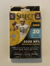 2020 Panini SELECT NFL HANGER BOX 20 Cards Light Blue Prizm Die-Cuts