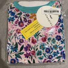 Little Sleepies Sweet Pea Floral Two Piece Pajama Set Size 7/8