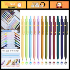 12 Pcs Fine Point Colored Gel Ink Pens Set - Smooth Writing, Vibrant Colors for