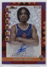 2024 Topps Finest Rookie Red & Black Vapor Refractor 9/10 Pacome Dadiet Auto 4o1