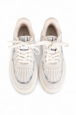 Christian Dior Addict Toile De Jouy Low Top Sneakers White Gray Size 8.5