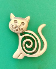 Vintage Open Work Cat Brooch 162 - 2414 