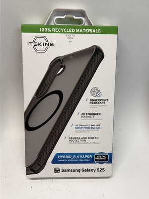 ITSKINS Hybrid_R Vapor Case for MagSafe for Samsung Galaxy S25 - Black