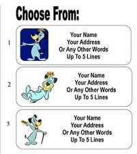 30 Huckleberry Hound Personalized Address Labels