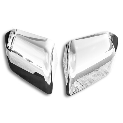 For 15-17 Ford F150 Chrome ABS Plastic Top Half Mirror Cover Overlay Trim Cap