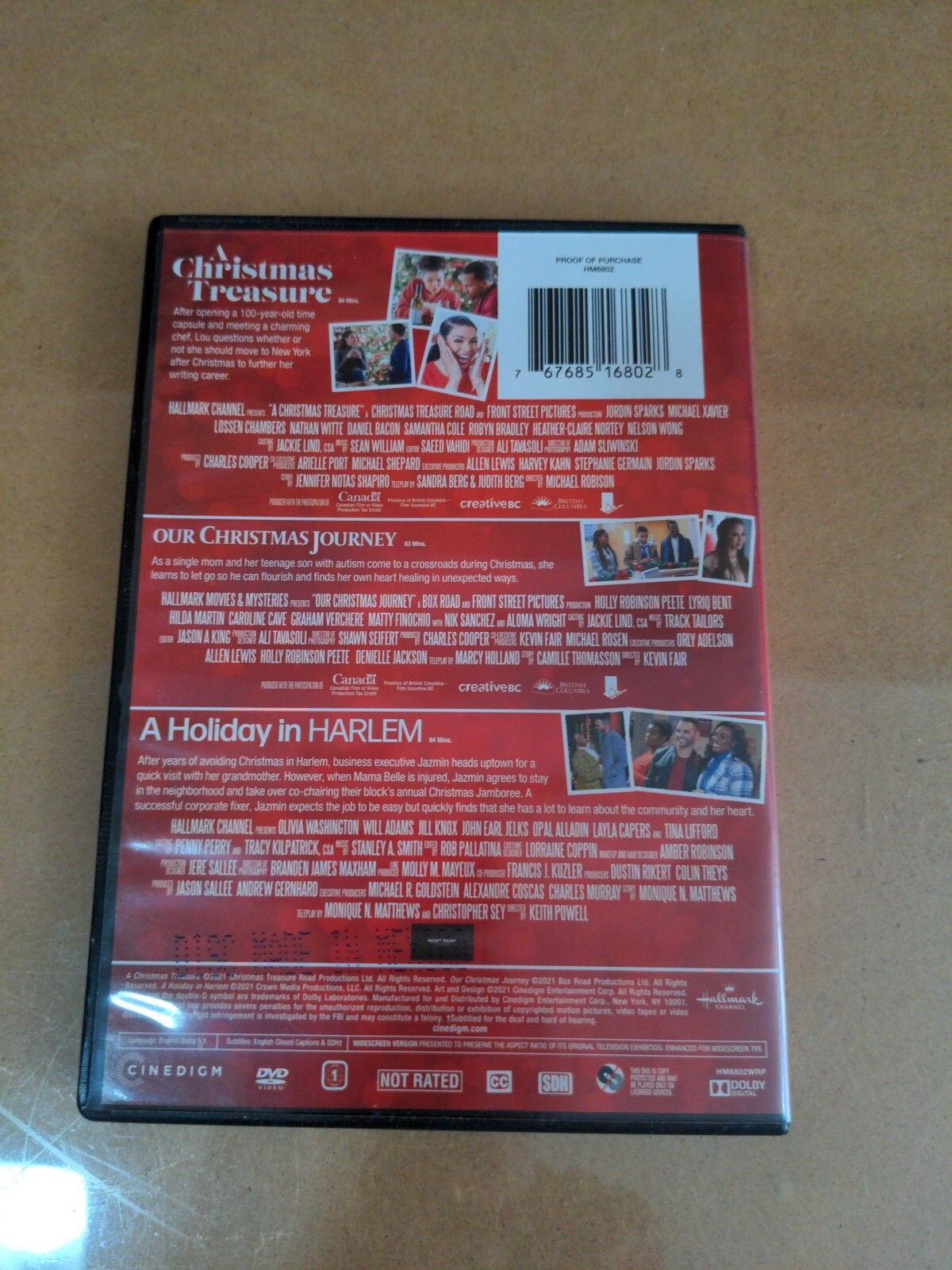 Hallmark Christmas movies on dvd, 10 Total Hallmark On 4 DVDs & 1