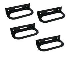 Powder Coated Steel 6 Oval Light Brackets - 4 Pack Rv Trailer Mount Powder Coated Steel 6 Oval Light Brackets - 4 Pack Rv Trailer Mount