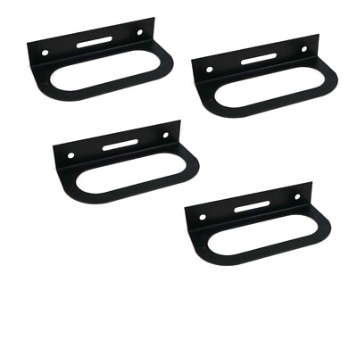 #ad Powder Coated Steel 6quot; Oval Light Brackets 4 Pack RV amp; Trailer Mount $22.88