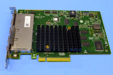 LSI Quad Port SAS SATA PCIe HBA Controller Card SAS9201-16e H3-25519 Dell MJFDP