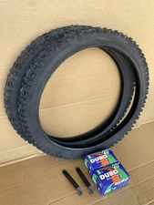 20 x 2.00 Bicycle Tires + Tubes All Black Mud Style Terrain BMX Freestyle