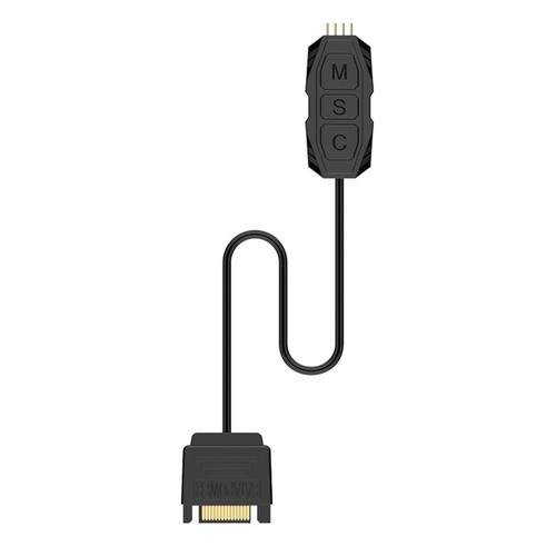 Computer ARGB Light Adapter 5V 3pin ARGB / 12V 4pin RGB Motherboard Fan Control - Photo 8/10
