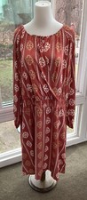 NWT LuLaRoe 2XL JODY PEASANT WRAP TOP DRESS - As pictured