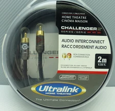 UltraLink Challenger 2 RCA Audio Interconnect 2 meter Cable Pair