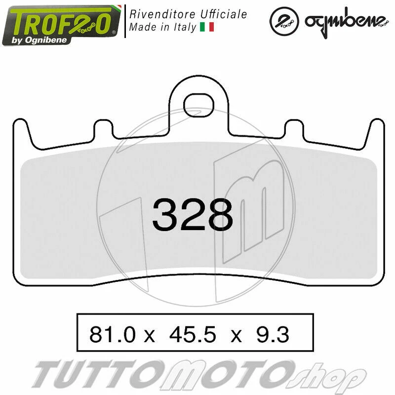 PASTIGLIE FRENO ANTERIORE TROFEO SINTERIZZATE BMW R 1200 R 2006 2007 2008 2009 - Immagine 3 di 4