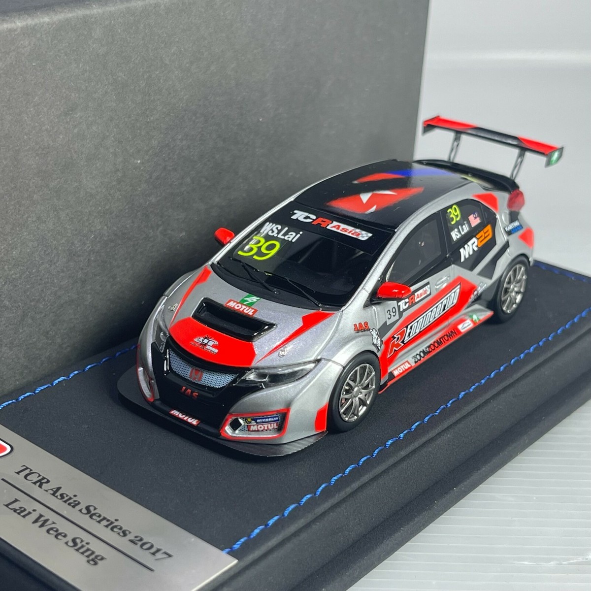 1/43 ホンダ　シビック　TRC RACE CAR ミニカー　FK2 タイプR 1/43 Peako TRC Asia Series Honda Civic FK2 Race Car TCR R