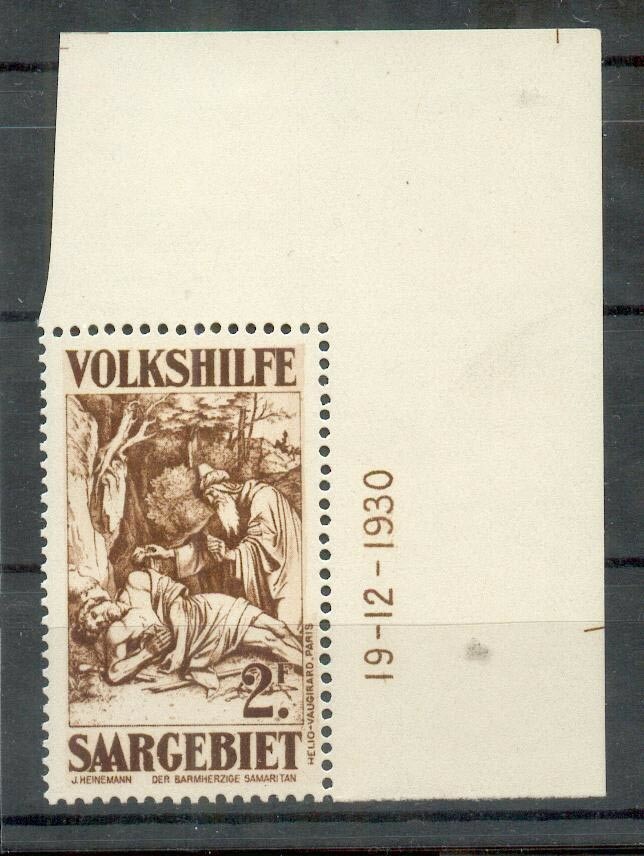 Saar 148 Bru printing date** MNH mint never hinged 120EUR (F6011