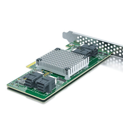 PCIe x8 to SFF-8643 x4 PEX8724 アダプター PCIe Switch Adapter for U.2 SSD (PEX Controller), PCIe X8 to 4 SAS