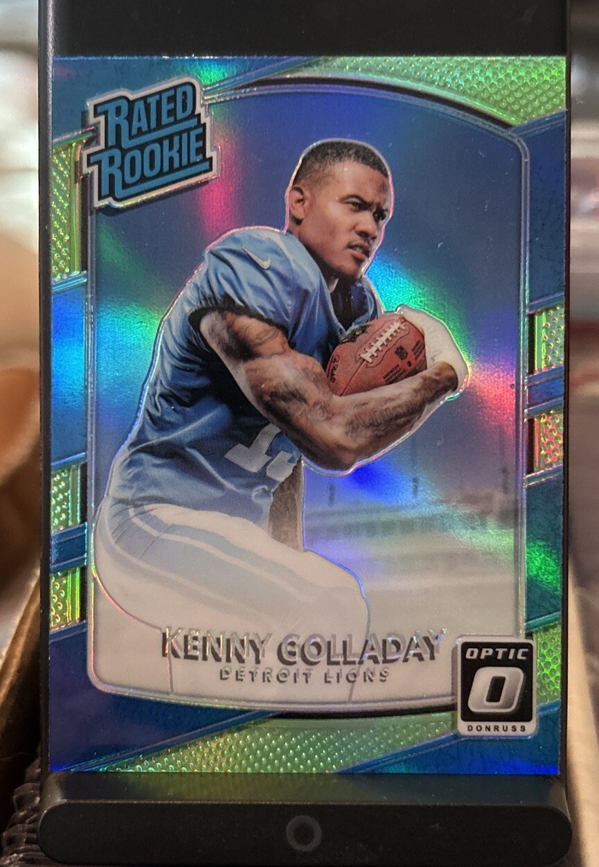 2017 Optic Rated Rookie Lime Green Prizm Kenny Golladay #175 Rookie RC Lions