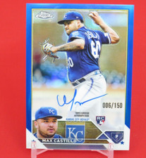 Max Castillo BLUE Refractor AUTO /150 RC 2023 Topps Chrome Update