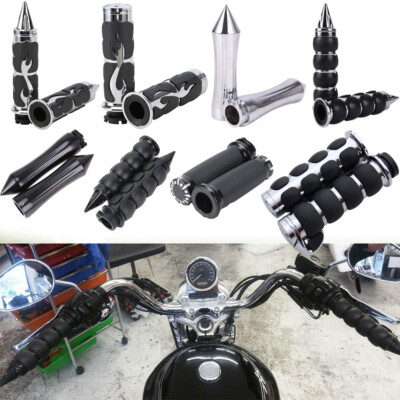 1'' Motorcycle Handle Bar Hand Grips Fit for Harley Dyna Sportster Touring Suzuki