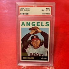 1964 Topps Bob Duliba #441 *Angels* PSA 8 NM-MT