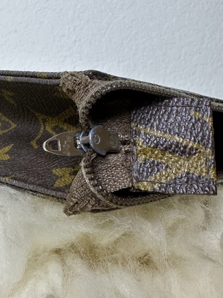 1970s Louis Vuitton Monogram Toiletry Pouch 19 /Cosmetic Bag
