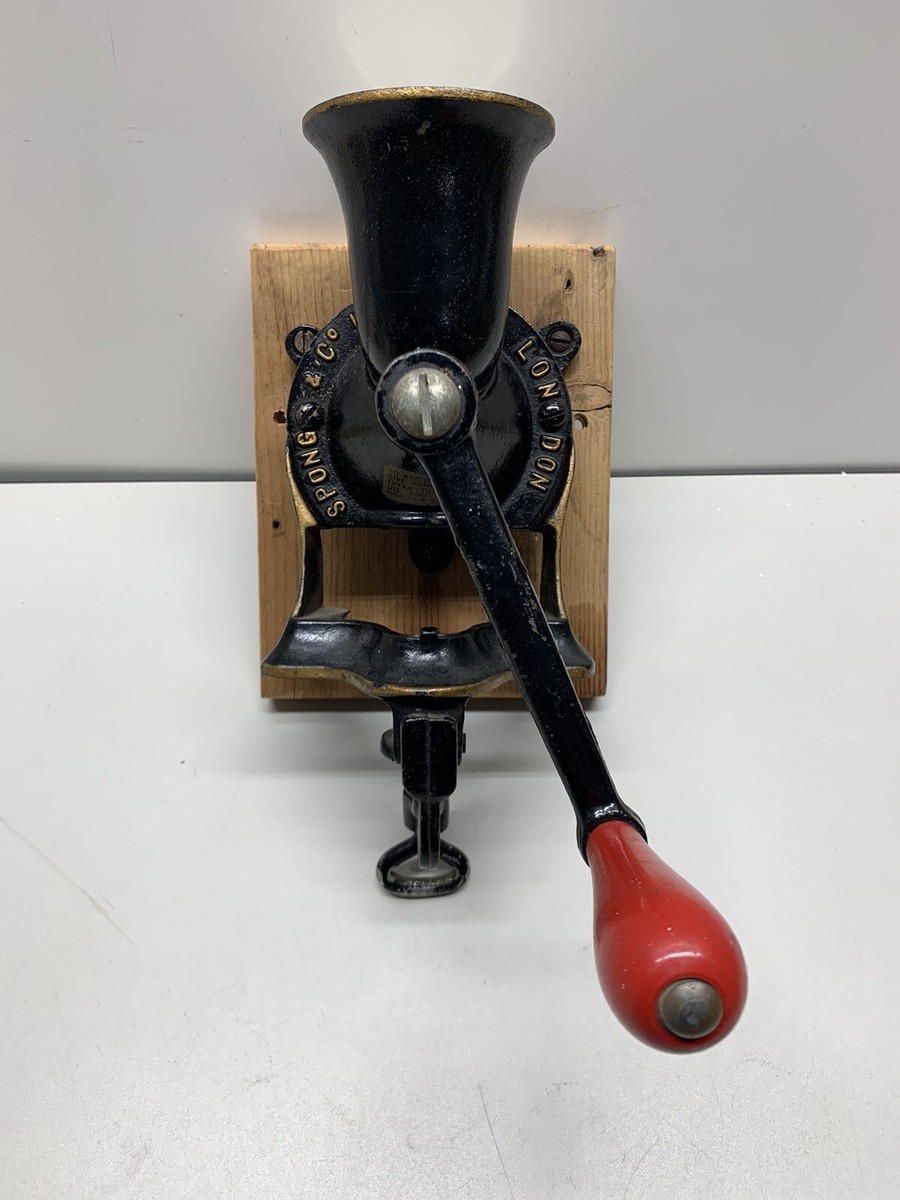 Antique Spong &amp; Co Coffee Grinder LTD London No 1 Made In England Vintage