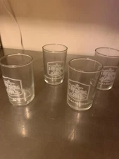 Set of 4 Small Vintage Anheuser Busch Glasses - A